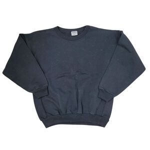 2/$20 Cadillac Plain Black Crew Neck Top Sweatshirt 50% Cotton Size: M
